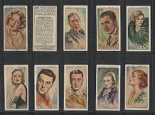 Cigarette card Tobacco cards Film Stars 1934, set of 50