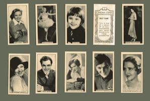 Cigarette cards 1924 Cinema Stars photographic Images set by B.A.T