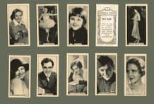 Cigarette cards 1924 Cinema Stars photographic Images set by B.A.T
