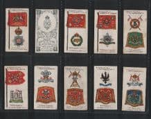 Cigarette cards Badges & Flags of British Regiment set