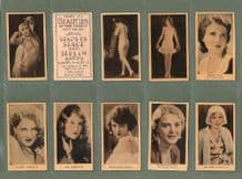 Cigarette cards Beauties of The World,Stage Cinema, Dancing