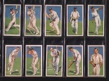 Cigarette cards Cricketers 1930 set of 50 By Players