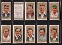 Cigarette cards Cricketers 1934 set of 50 By Players