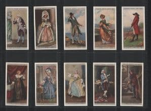 Cigarette cards English Period Costumes 1929