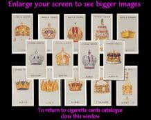 Cigarette cards Famous Crowns 1938 set