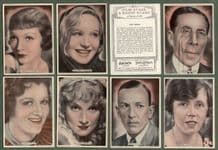 cigarette cards Film, Stage & Radio Stars 1935, Noel Coward,Greta Garbo
