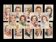 Cigarette cards Film Stars 1934 second series full set