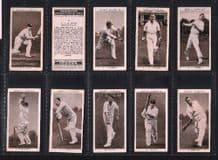 Cigarette cards Prominent Cricketers by Ogden 1938