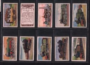 Cigarette cards Railway Engines 1934 set by Phillips