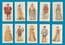 Cigarette cards set 1919  English Costumes of ten Centuries