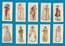 Cigarette cards set 1919  English Costumes of ten Centuries