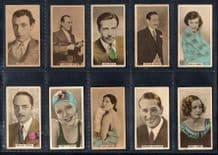 Cigarette cards set Cinema Stars 1934 Abdulla hand-coloured