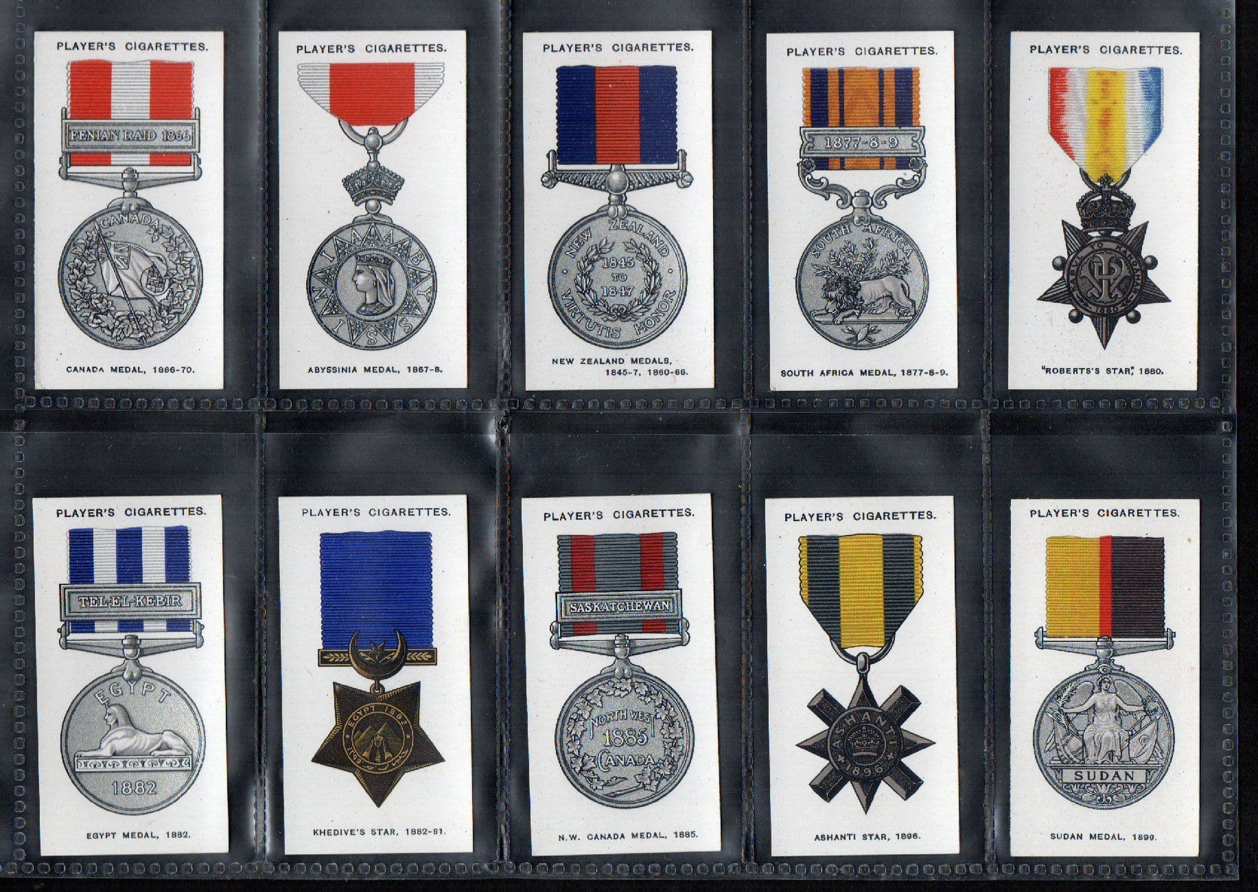 mint cigarette cards Cigarette cards set Decorations & Medals UNISSUED set of 50 mint RARE