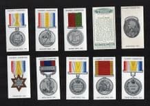 Cigarette cards set Decorations & Medals UNISSUED set of 50 mint RARE