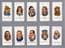 Cigarette cards set Figure Historique  A. Lincoln, Church