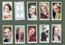 cigarette cards set Film Stars / World Famous Cinema Artistes 19