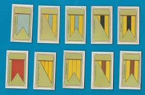 Cigarette cards set  Flags & Pennons 1926 issued with 