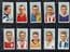 Cigarette cards set Football Club Captains 1936, DIXIE DEAN , CHELSEA ,ARSENAL,