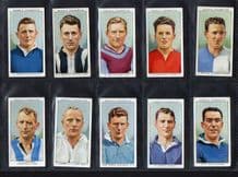 Cigarette cards set Football Club Captains 1936, DIXIE DEAN , CHELSEA ,ARSENAL,