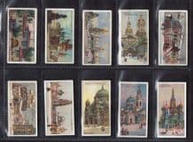Cigarette cards set French Architecture 1916 , Notre Dame, Palace of Versailles