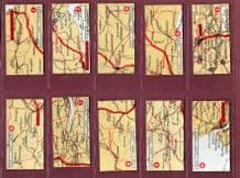 Cigarette cards set Lambert Butler, FIND YOUR WAY, Map, 1932