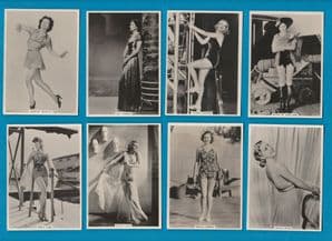 Cigarette cards set Modern Beauties 1938  pin-up showgirls,dancers,
