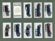 Cigarette cards set Motor cars Bentley, Bugatti, Buick,Austin,Humber, etc