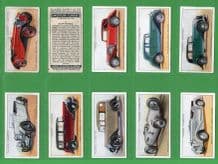 Cigarette cards set Motor Cars set 1936 Rolls-Royce,Daimler, Mercedes,