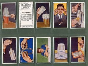 Cigarette cards set Puzzle series  1937 set of 50 by R & J.  Hill