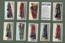 Cigarette cards set Railway Locomotives 1930, Great Western Railway etc