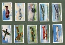 Cigarette cards set Speed 1930, TT Race,"Blue Bird","The Spirit of St Louis"