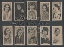 Cigarette cards set Stars of the Stage & Screen 1934