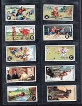 Cigarette cards set The ABC of Sport 1927 Golf ,Boxing, Tennis, Yatching, Hockey