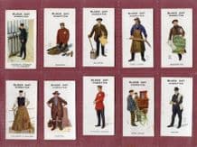 Cigarette cards set Types of London 1919 Sewer Man Wounded Tommy Scaffolder & etc