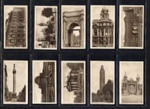 Cigarette cards set Views of London 1925 Marble Arch, Big Ben, Tower of London,