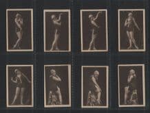 Cigarette cards set women in bathing costumes 1930 photographic