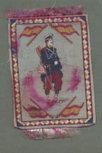 Cigarette cards silk felt blanket soldiers with flags circa 1920’ #547