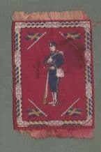 Cigarette cards silk felt blanket soldiers with Swedish flags circa 1920’ #