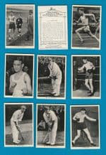 cigarette cards Sporting Personalities 1937, Boxing, Motor Racing, Golf etc