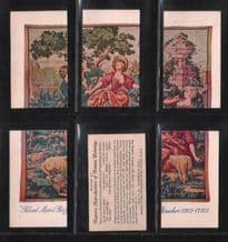 Cigarette cards Tapestry of famous Painting Puzzle set
