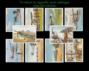 Cigarette cards The R.A.F. at Work 1937 set