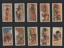Cigarette cards Tobacco cards Modes of Conveyance, Mail Coach, Elephant , etc