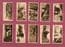 Cigarette cards Zoo Animals, Tigers,Gorilla,Orang-utan,Elephant, Leopard