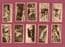 Cigarette cards Zoo Animals, Tigers,Gorilla,Orang-utan,Elephant, Leopard
