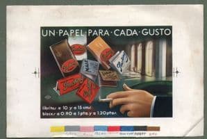 Cigarette Rolling Papers printer's proof for cigarette rolling papers #081
