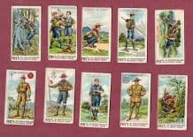 Cigarette-trade cards set Boy Scouts by 1912 Frys Chocolate