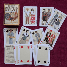 Collatable  playing cards Jeu des Provinces de France by Dusserree art  by Gilbert Pinon