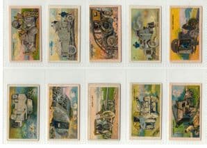 Collctable cigarette cards set War Weapons 1914 Zeppelin dirigables zepellin
