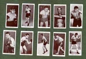 Collctable Cigarette cardsset  Boxing, Jack Dempsey Jack Johnson, etc