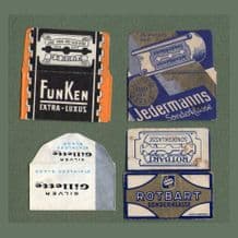 Collctable Razor Blade Wrappers Lamette da barba Lame de rasoir #499
